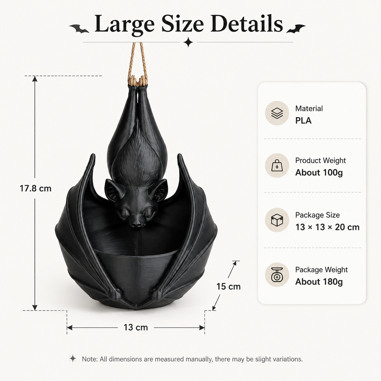 🔥Limited time 50% OFF——🦇 Hanging Bat Plant Pot🎃Spooky Garden Decor Planter