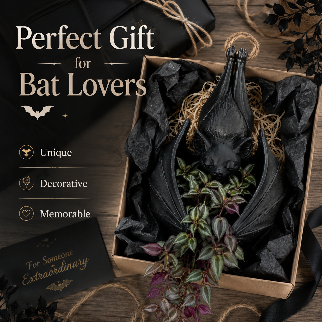 🔥Limited time 50% OFF——🦇 Hanging Bat Plant Pot🎃Spooky Garden Decor Planter
