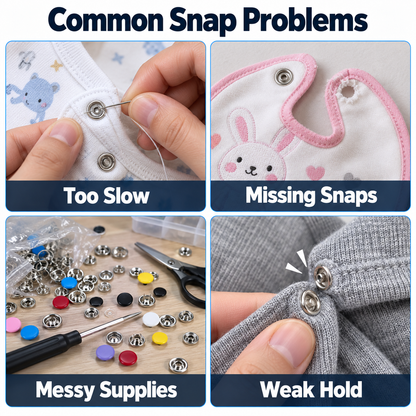 🧵 Limited-time 50% off — No-sew snap button pliers kit