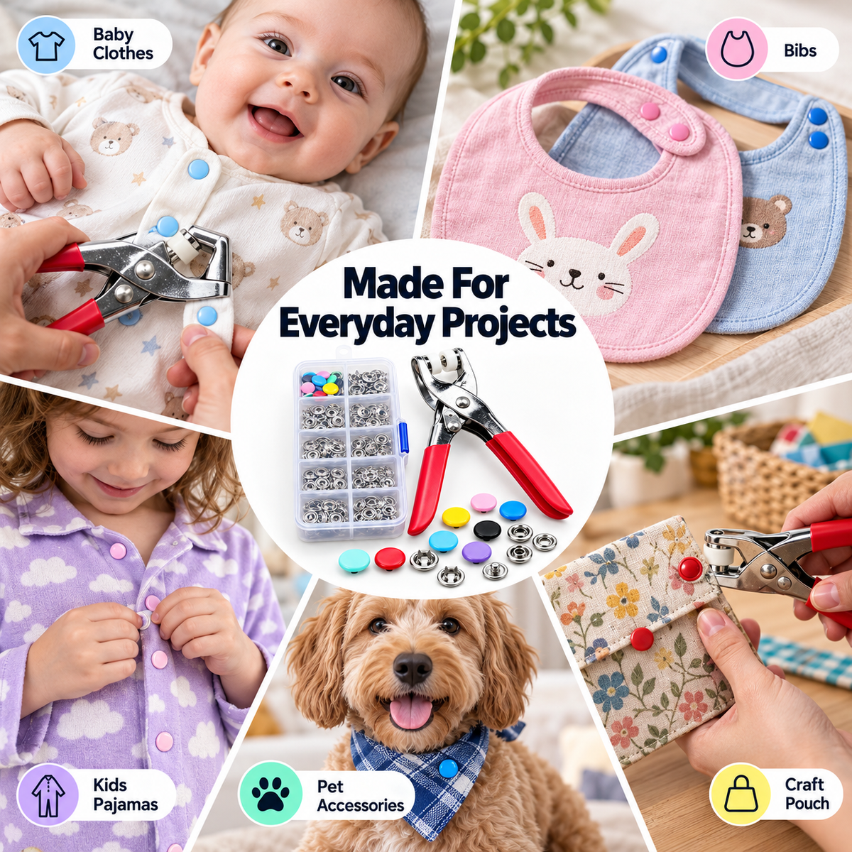 🧵 Limited-time 50% off — No-sew snap button pliers kit