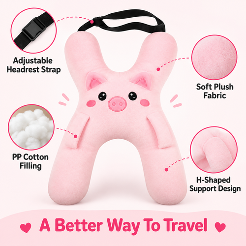 🚗 Limited-time 50% off — Kids car travel sleep support pillow