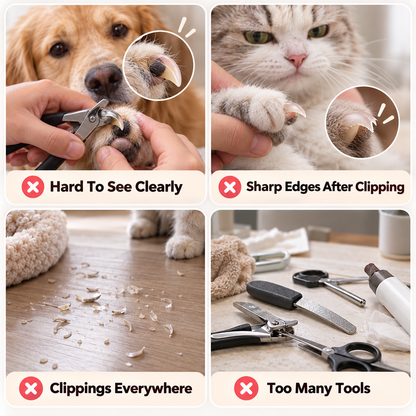 🐾 Limited-time 50% off — Rechargeable 2-in-1 LED pet nail clipper & grinder