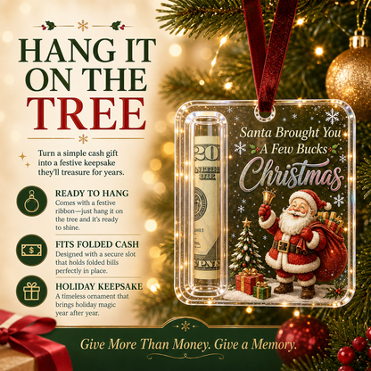 🔥Limited time 50% OFF — Clear Christmas Cash Holder Ornament