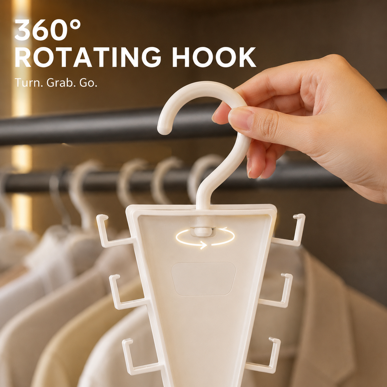 🔥Limited time 50% OFF——12-Hook V-Shaped Closet Organizer Hanger