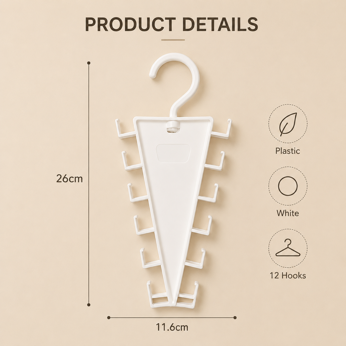 🔥Limited time 50% OFF——12-Hook V-Shaped Closet Organizer Hanger