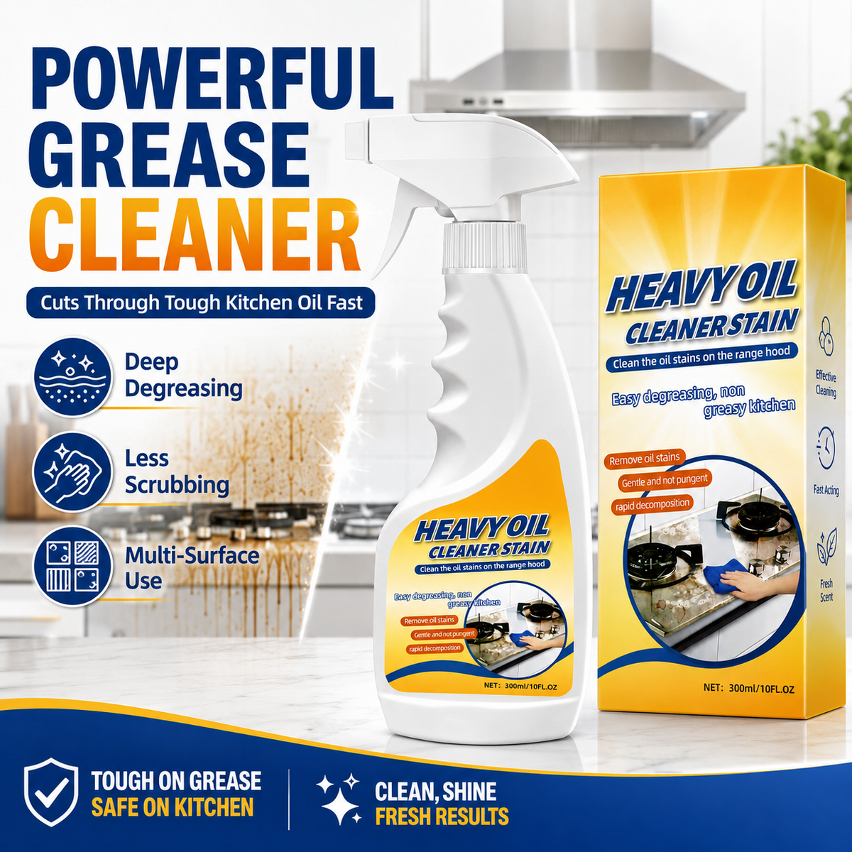 Spray Away Tough Kitchen Grease