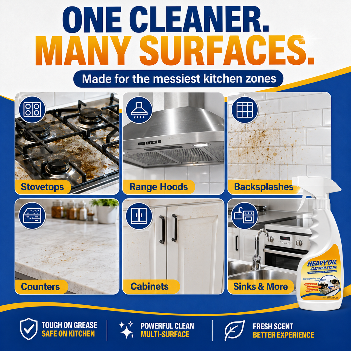 Spray Away Tough Kitchen Grease