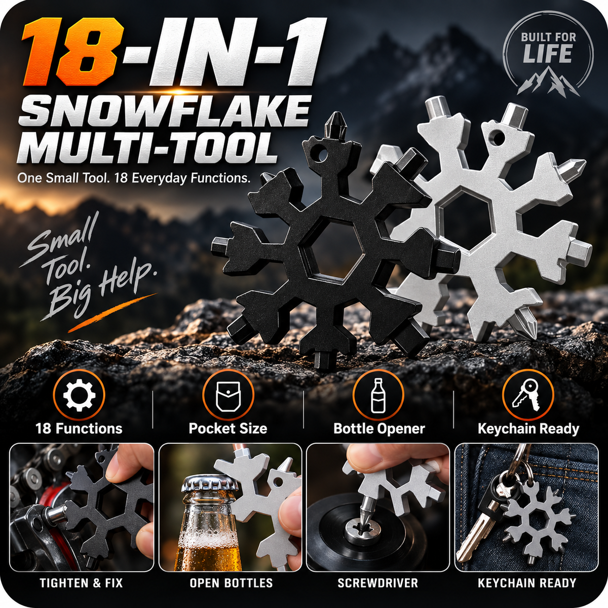 🔥 LIMITED-TIME 50% OFF — 18-in-1 Snowflake Multi-Tool ❄️🔧