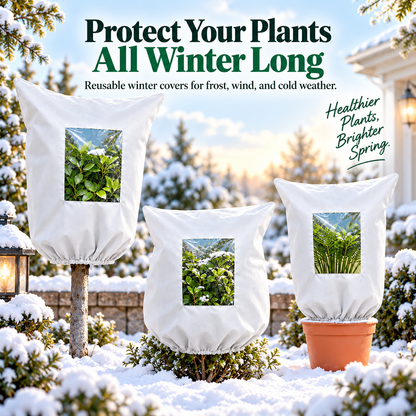 🔥Plant Covers Freeze Protection - 2 Pack Winter Frost Tree Plant Shrub Cloth