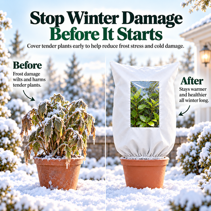 🔥Plant Covers Freeze Protection - 2 Pack Winter Frost Tree Plant Shrub Cloth