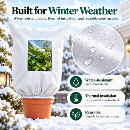 🔥Plant Covers Freeze Protection - 2 Pack Winter Frost Tree Plant Shrub Cloth
