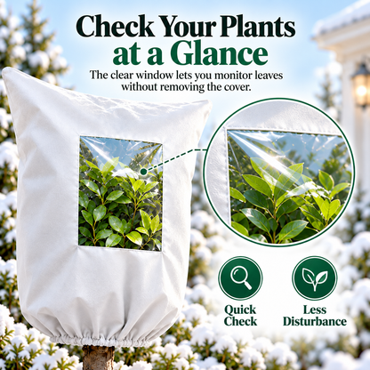 🔥Plant Covers Freeze Protection - 2 Pack Winter Frost Tree Plant Shrub Cloth