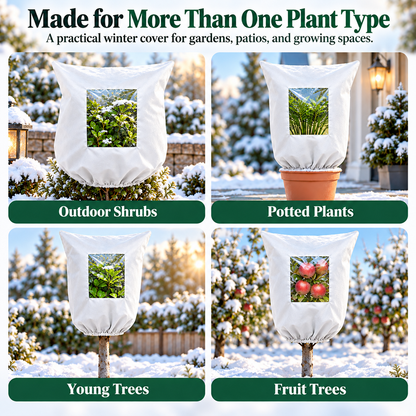 🔥Plant Covers Freeze Protection - 2 Pack Winter Frost Tree Plant Shrub Cloth