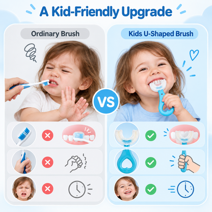 🔥 Limited-time 50% off — Kids u-shaped silicone toothbrush