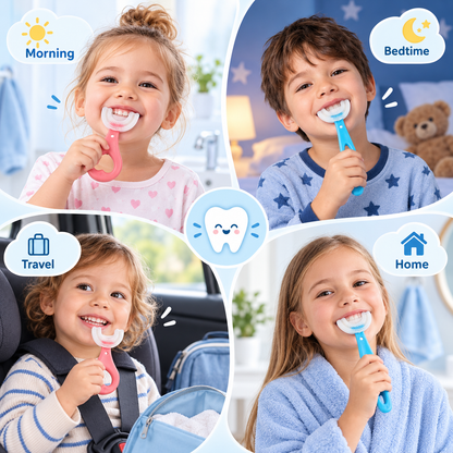 🔥 Limited-time 50% off — Kids u-shaped silicone toothbrush