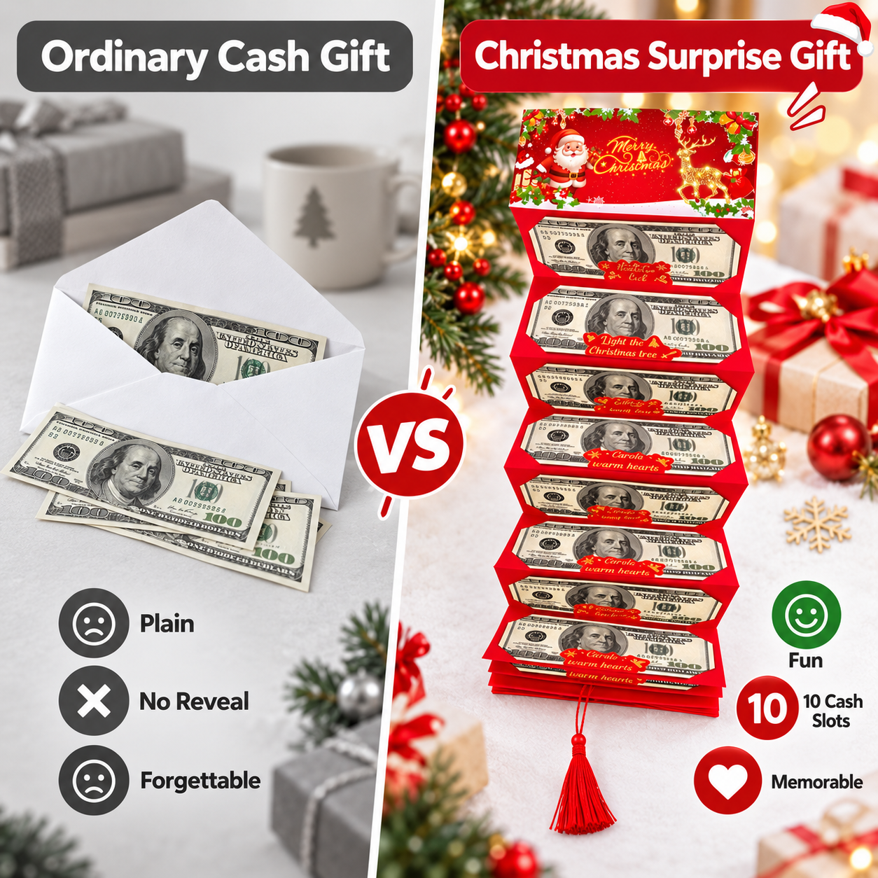 🎄 Limited-time 50% off — Christmas cash surprise envelope