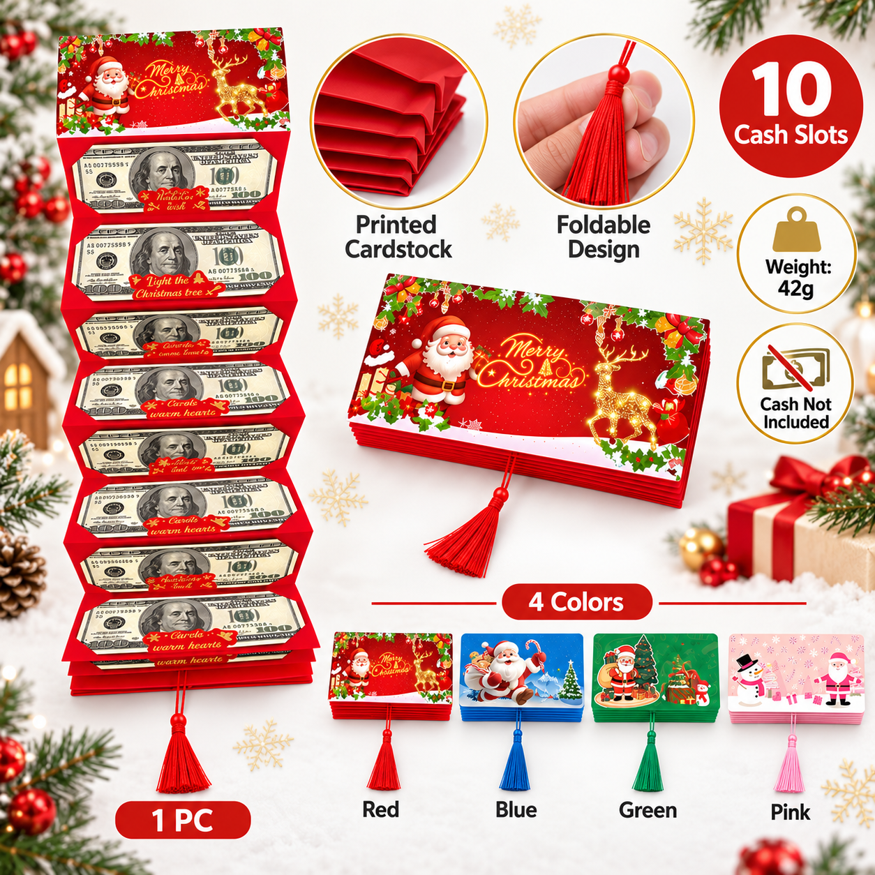 🎄 Limited-time 50% off — Christmas cash surprise envelope