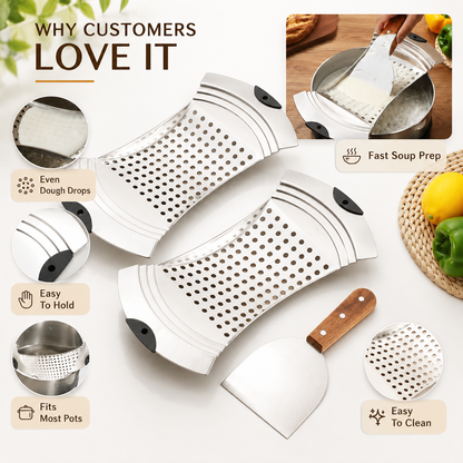 🔥 LIMITED-TIME 50% OFF — Stainless Steel Dough Drop Maker Set