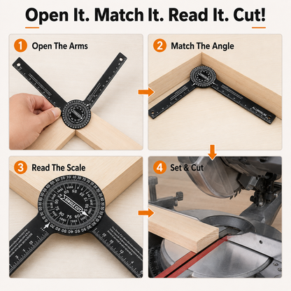 🔥 Limited-time 50% off – Aluminum miter saw protractor