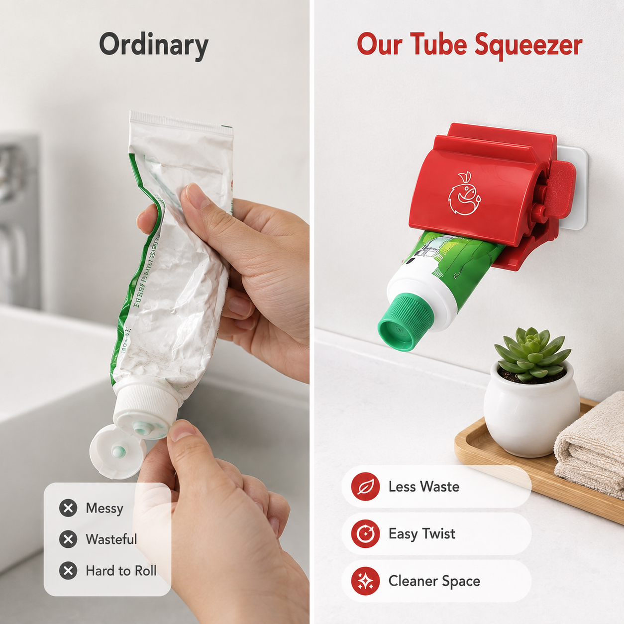 🔥 Limited-time 50% off – Manual toothpaste tube squeezer