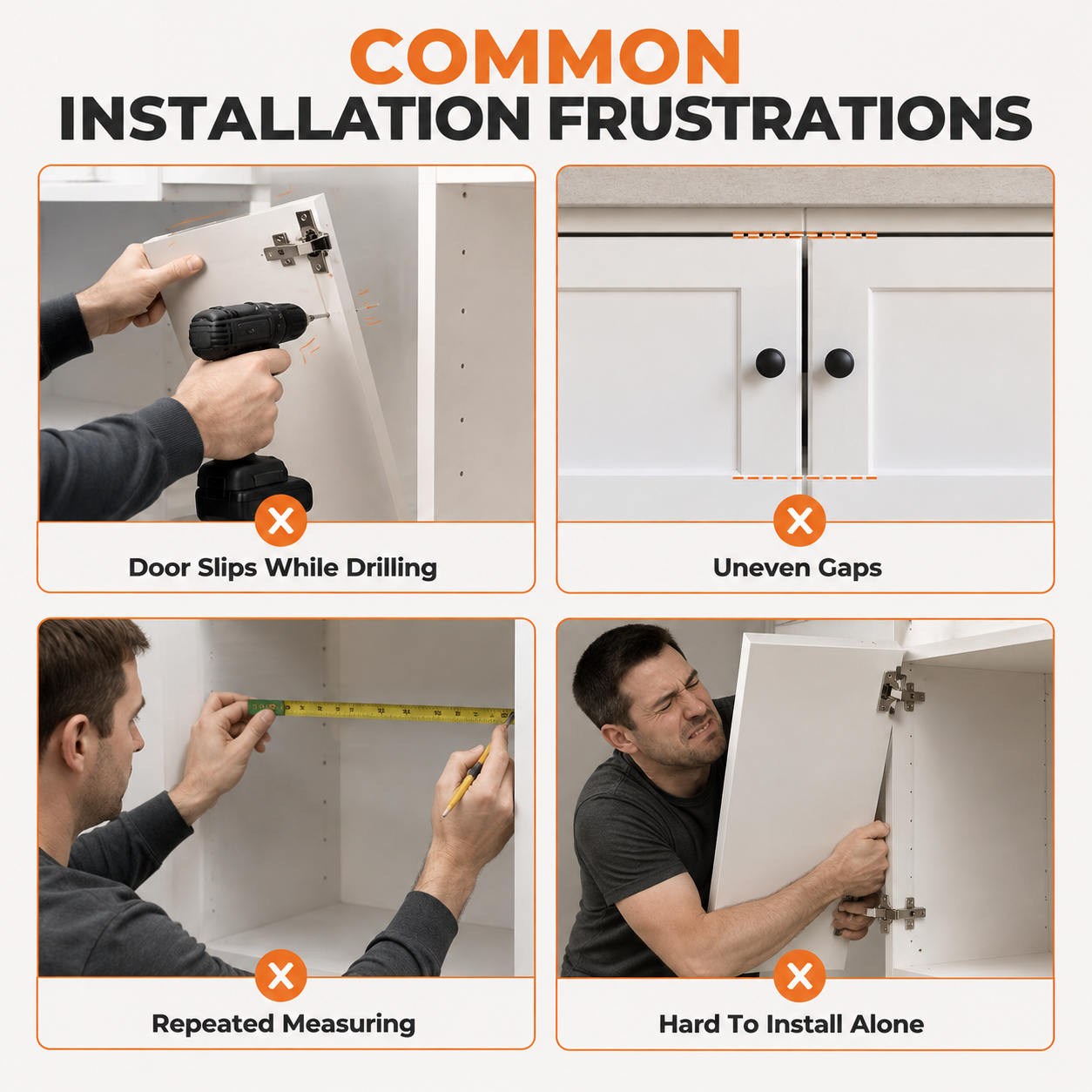 🔥 Limited-time 50% off – 2-in-1 cabinet door mounting jig