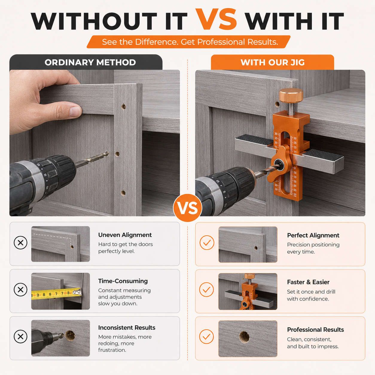🔥 Limited-time 50% off – 2-in-1 cabinet door mounting jig