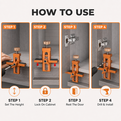 🔥 Limited-time 50% off – 2-in-1 cabinet door mounting jig
