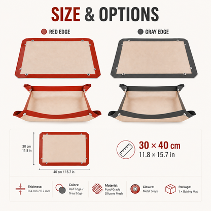 🔥 Limited time 50% off – Snap & bake 2-in-1 silicone baking mat