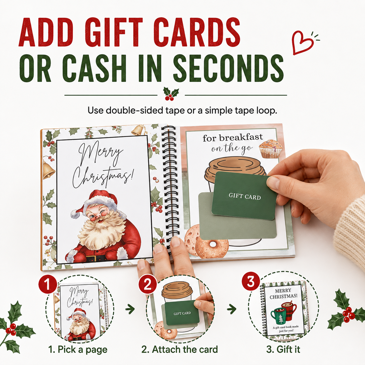 🔥 LIMITED-TIME 50% OFF — Christmas Gift Card Book