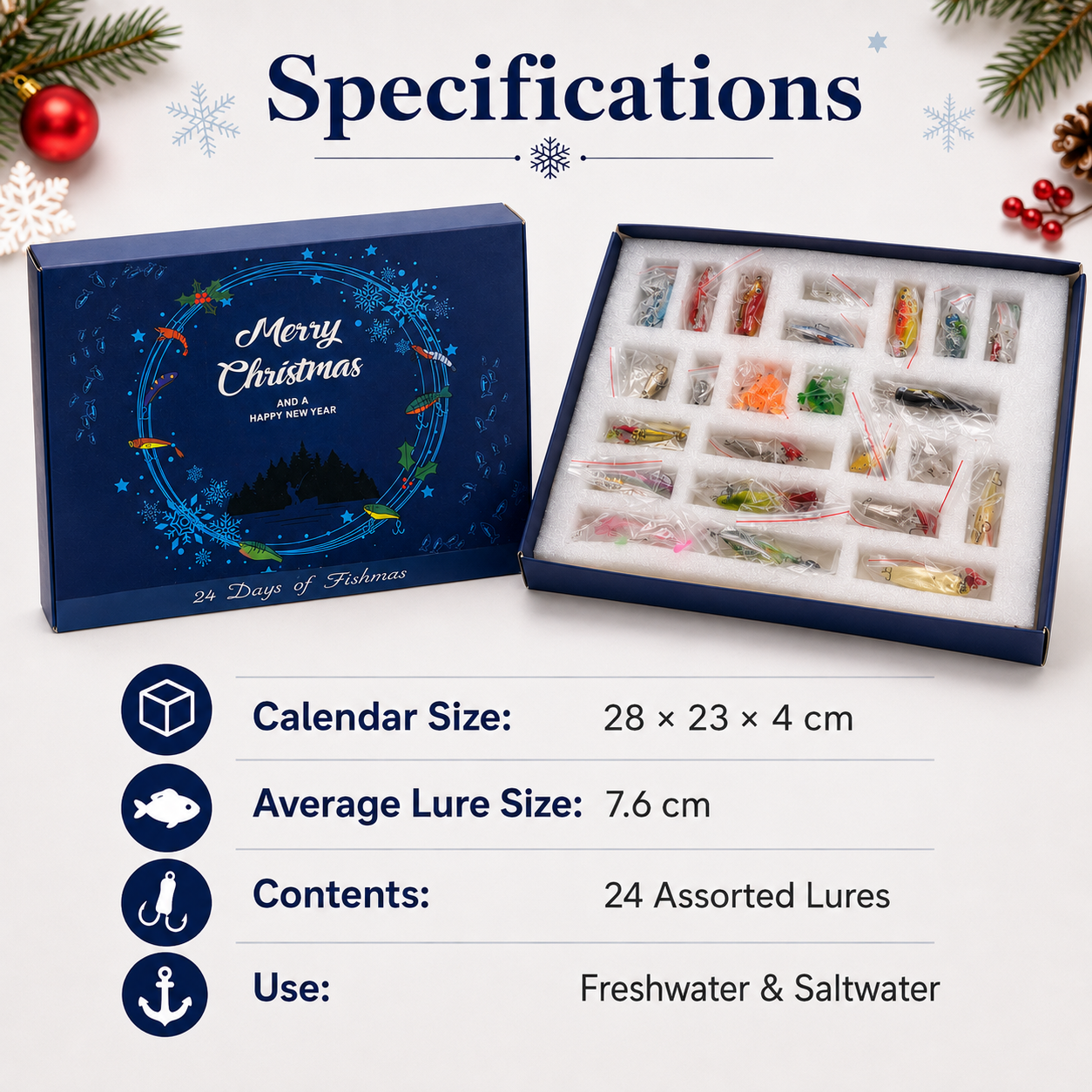 🔥 LIMITED-TIME 50% OFF🎣 24 Days of Fishing Surprises –  The Ultimate Christmas Gift for Anglers