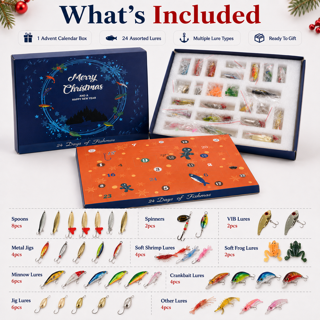 🔥 LIMITED-TIME 50% OFF🎣 24 Days of Fishing Surprises –  The Ultimate Christmas Gift for Anglers