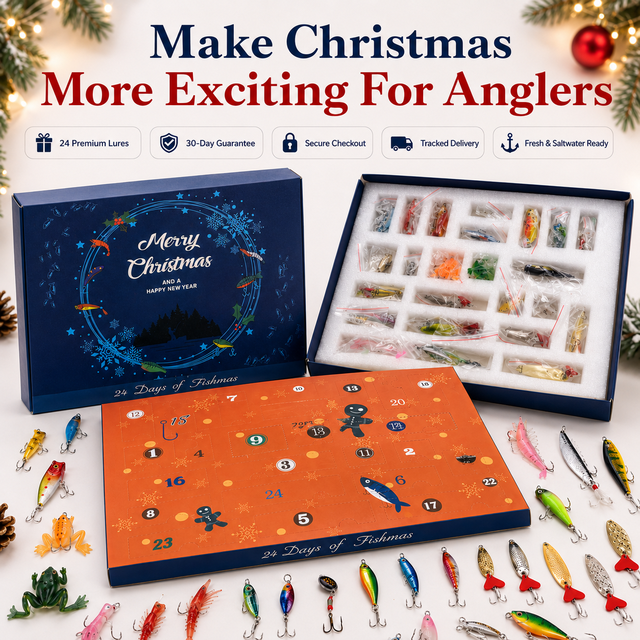 🔥 LIMITED-TIME 50% OFF🎣 24 Days of Fishing Surprises –  The Ultimate Christmas Gift for Anglers