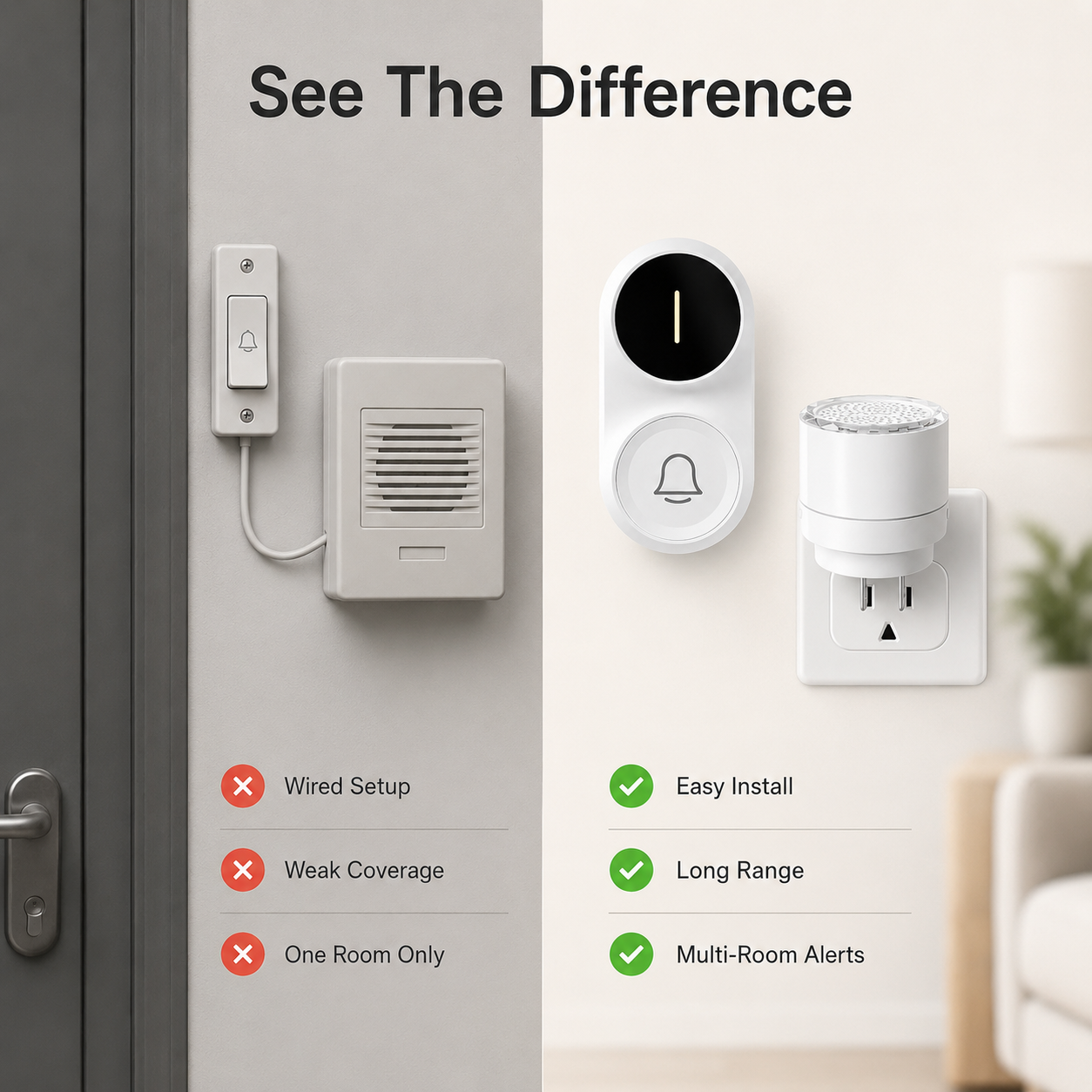 🔥 Limited Time 50% Off | Smart Wireless Doorbell