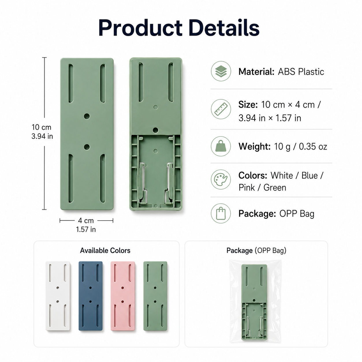 🔥Hot Sale 50% OFF🔥No-Drill Multi-Purpose Power Strip Holder