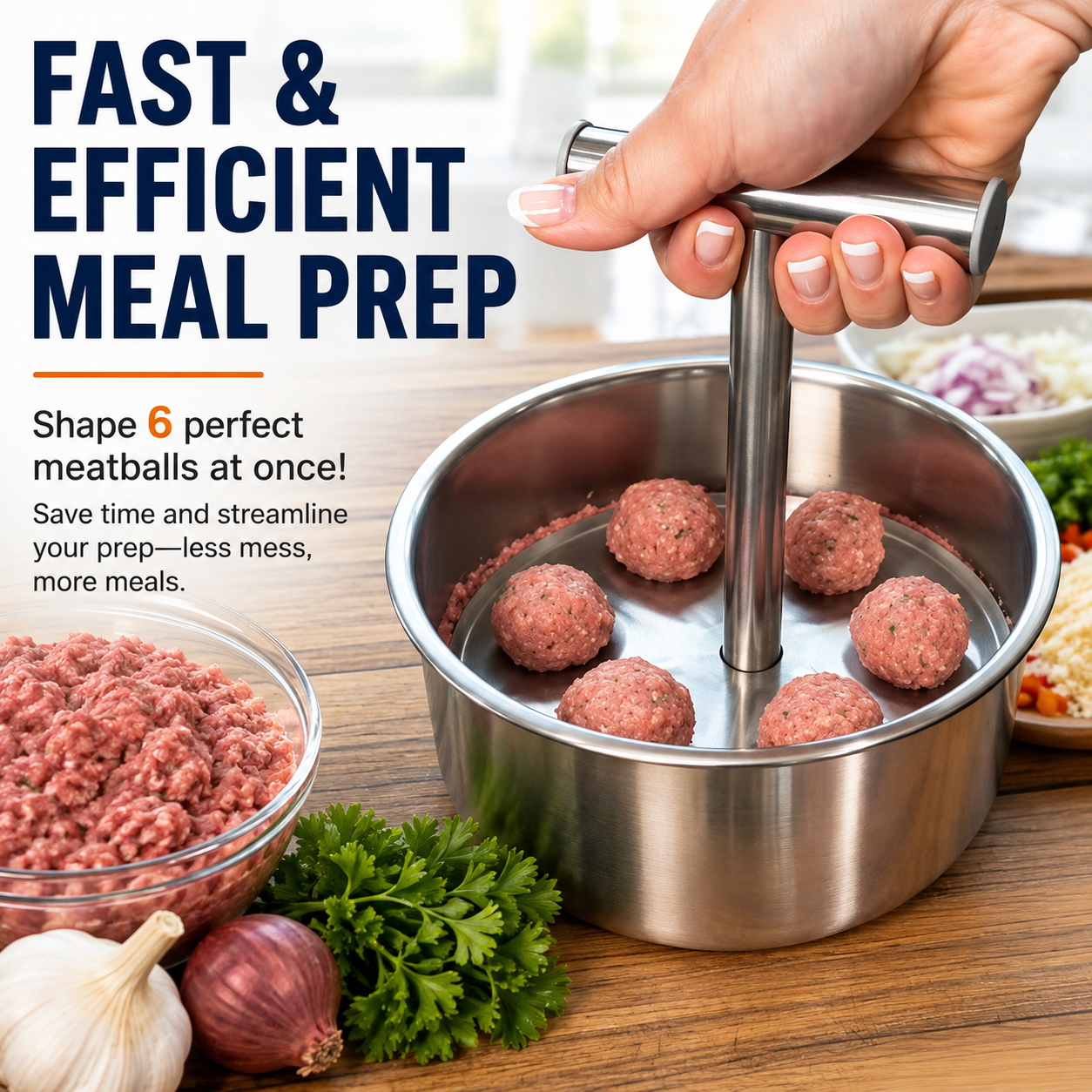 🔥Hot Sale 45% OFF - Stainless Steel Meatball Shaper