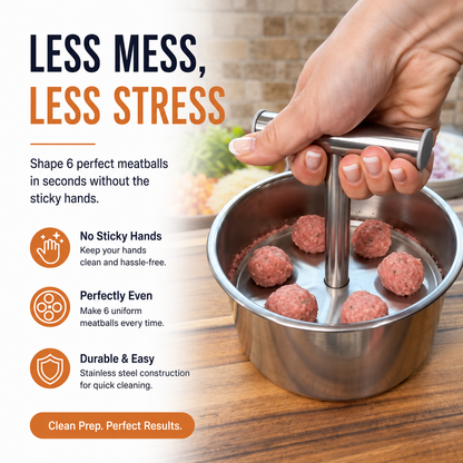 🔥Hot Sale 45% OFF - Stainless Steel Meatball Shaper
