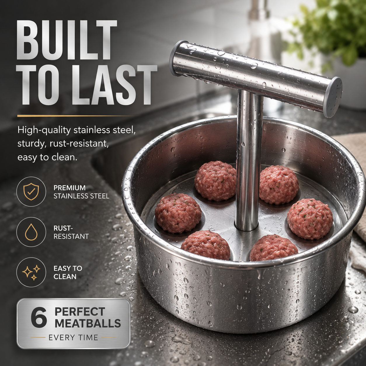 🔥Hot Sale 45% OFF - Stainless Steel Meatball Shaper