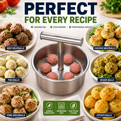 🔥Hot Sale 45% OFF - Stainless Steel Meatball Shaper