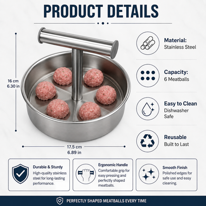 🔥Hot Sale 45% OFF - Stainless Steel Meatball Shaper
