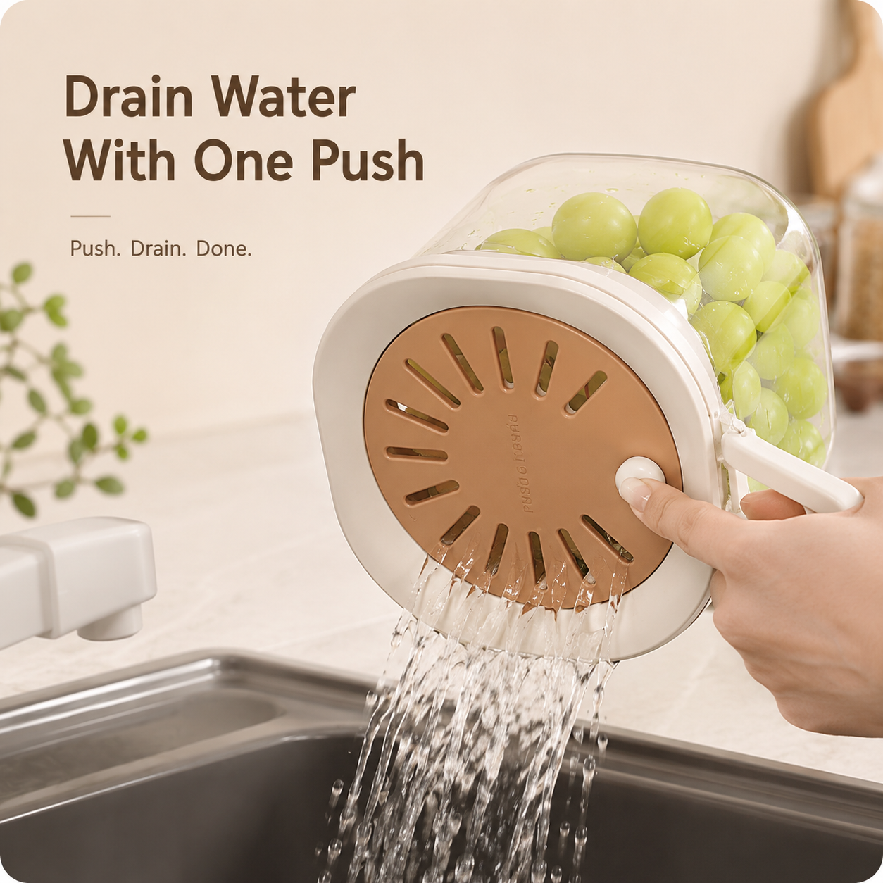 🔥 50% Off Limited Time ——Multi-Function Fruit & Vegetable Wash & Drain Box 🍇 WASH. DRAIN. STORE — ALL IN ONE.