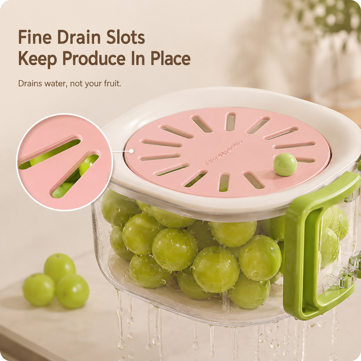 🔥 50% Off Limited Time ——Multi-Function Fruit & Vegetable Wash & Drain Box 🍇 WASH. DRAIN. STORE — ALL IN ONE.