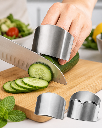 🔥 LAST DAY 53%OFF!🔥🎁Safe Cut Stainless Steel Finger Guard || Cook Faster. Cut Safer.