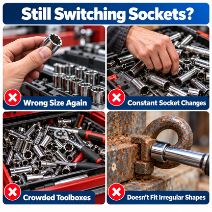 🔧 Limited-time 50% off — Universal socket wrench set