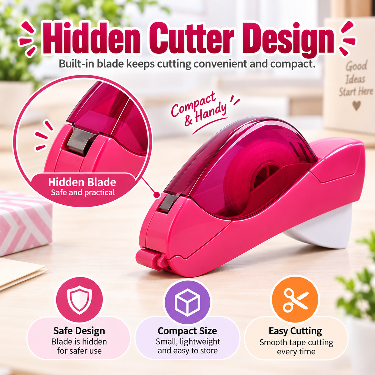 🔥 Hot Sale 49% OFF - One-Hand Auto-Cut Tape Dispenser✂️