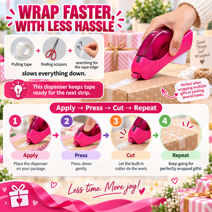 🔥 Hot Sale 49% OFF - One-Hand Auto-Cut Tape Dispenser✂️