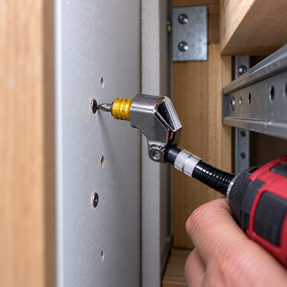 🔧 90° Flexible Right-Angle Drill Adapter – Reach Screws Your Drill Can't