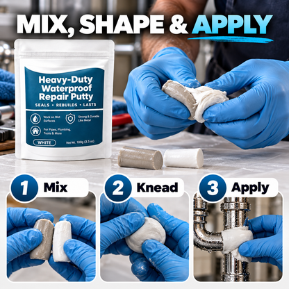 🔧 Heavy-Duty Waterproof Repair Putty – Strong Pipe Leak Repair & Multi-Purpose Fixing Compound