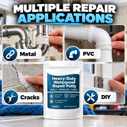🔧 Heavy-Duty Waterproof Repair Putty – Strong Pipe Leak Repair & Multi-Purpose Fixing Compound