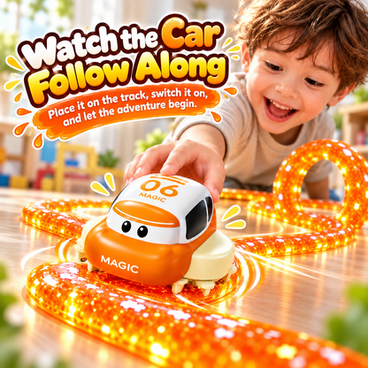 🚗 Magic Slime Track Car – DIY Track Building Toy