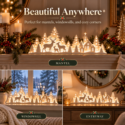 🌲Early Christmas Sale 50% OFF — LED Light-Up Reindeer & Christmas Tree Decoration